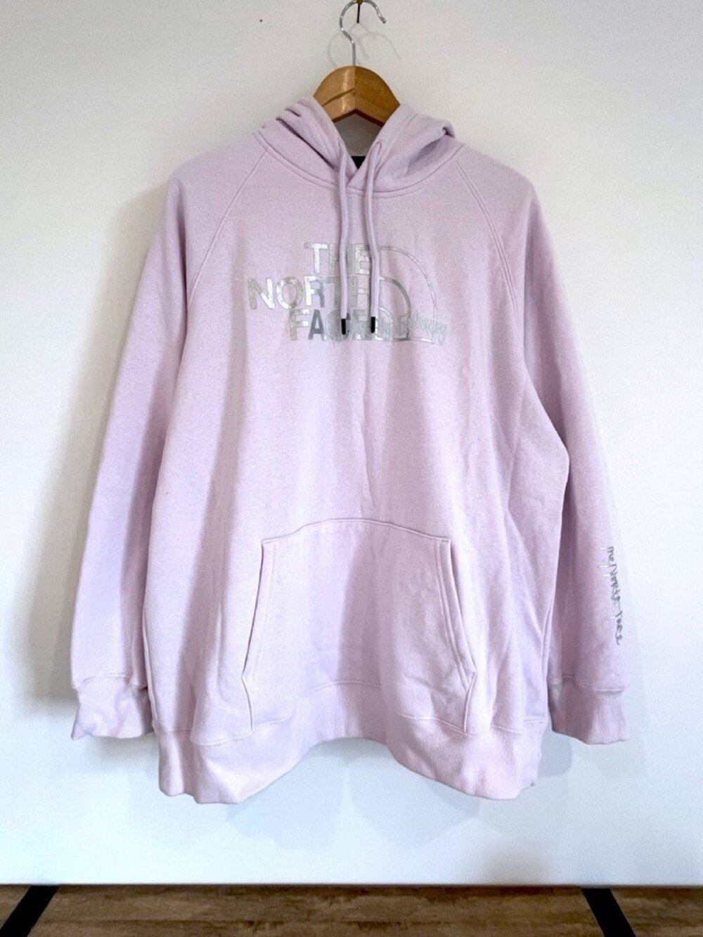 The North Face Graphic Injection Hoodie Lavender Fog Womens XXL NWT